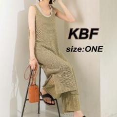 最終価格【KBF】ノースリーブニットワンピース　サマーニット