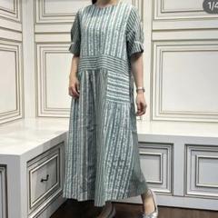 最終値　アズノゥアズ　ストライプワンピース　asknowas de base