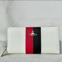 『新品』Vivienne ホワイト ラウンドファスナー 長財布 955VW353