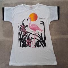 Tシャツ　古着 80s 90s ヴィンテージ メキシコ　フラミンゴ