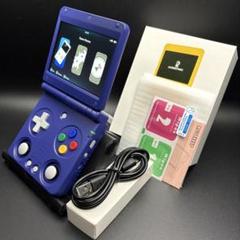 火曜市★新品Anbernic RG34XXSP インディゴ OS用64GBSD付