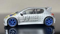 京商　ミニッツレーサー用　ボディ　プジョー206 WRC 未走行 京商ミニッツ用 プジョー206モンテカルロラリー 社外ボディ