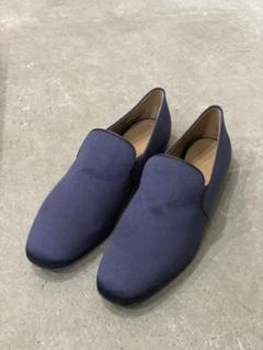 THE ROW ザロウ サテンスリッポン navy 38 1/2 24.5 新品