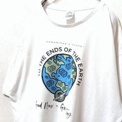 デルタ 地球 グッドニュースグレートジョイ ロゴ Tシャツホワイト白XL古着