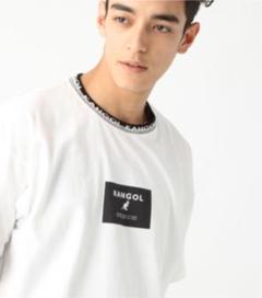 新品未使用タグ付きKANGOL/カンゴール別注襟ジャガードTシャツ