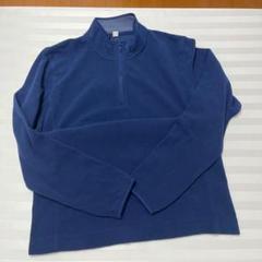 ネイビー ハーフジップ 長袖　薄手のフリース　UNIQLO ユニクロ【中古】