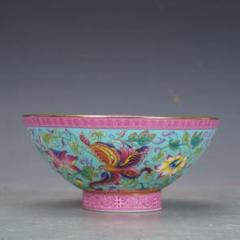 大清乾隆琺瑯粉彩万花賞盤 景徳鎮 陶磁器 装飾品 現代工芸品美術品 置物 清乾隆磁器琺瑯彩花卉蝶碗 景徳鎮 陶磁器 装飾品 現代工芸品