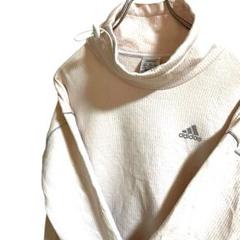 アディダスadidas ロゴ　薄いピンク　プルオーバー　パーカー レディース