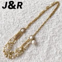 J＆R チェーンベルト コットンパール フェイクパール ゴールド ジュエリー J＆R チェーンベルト コットンパール フェイクパール ゴールド