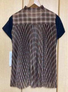 Sacai サカイ　♡美品♡ バックプリーツ　ブラウス　ネル素材　チェック Sacai サカイ ♡美品♡ バックプリーツ ブラウス ネル素材 チェック