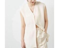 新品タグ付き Plage プラージュ／リアム Ｖネックノースリシャツ