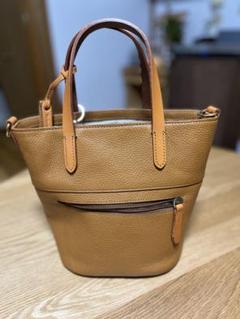 BOX21 バッグ 牛革レザー ワンショルダー キャメル 中古美品