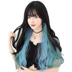 ★ウィッグ ロング カール フルウィッグ インナーカラー コスプレ ロリータ