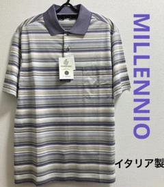《新品》ミレッニオ　メンズポロシャツ　綿100% イタリア製