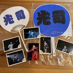 光GENJI 下敷き3枚、ハンドタオル、ファンクラブ写真 光GENJI 8cmシングル 5枚セット ガラスの十代／STAR LIGHT 他