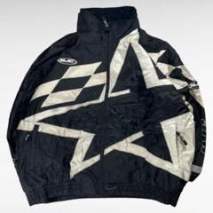 【00s】 HJC 中綿レーシングジャケット 個性古着 ナイロンジャケット 00s】 HJC 中綿レーシングジャケット 個性古着 ナイロン