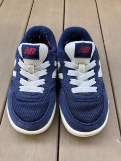 new balance キッズ　スニーカー　シューズ15cm ネイビー