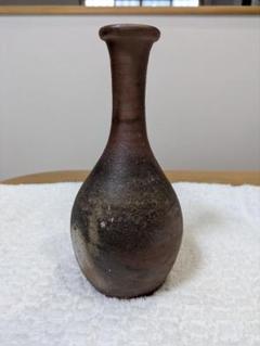 唐津焼　鶴首瓶　徳利　時代箱付　V　R6431 唐津焼 鶴首瓶 徳利 時代箱付 V R6431 美術品・アンティーク