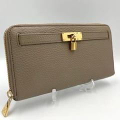 格安 ✨良品✨denHAMANO 傳濱野 ミーティアウォレット ベージュ シボ 小物