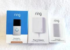 新品未開封 リング ビデオドアベル4 バッテリー セット Ring Doorbell Plus バッテリーモデル - 電源工事不要なスマホ