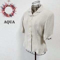 AQUA アクア◎ラウンドカラージャケット シアー 羽織り昭和レトロ 11