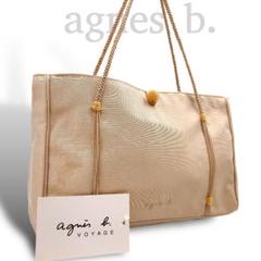 agnes b アニエス・ベー　ミニトートバッグ　ハンドバッグ　ベージュ