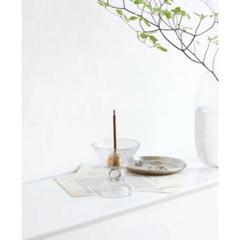 in bloom（インブルーム）ガラス＆ブラスインセンススタンド　お香立て