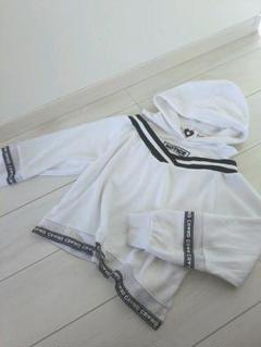 春トレンド肩出し薄パーカーsize150