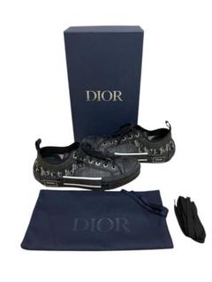 ●中古 DIOR ディオール オブリーク柄レースアップローカットスニーカー 41