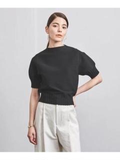 最終値下げしました　UNITED ARROWS ネイビレースカラー 半袖ニット 最終値下げしましたUNITED ARROWS ネイビレースカラー 半袖ニット
