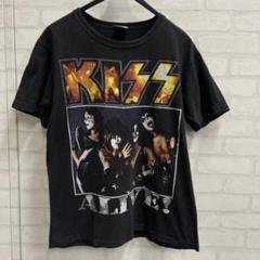 KISS ALIVE IN 77 バンドT バンT M ブラック　キッス All Sport KISS キッス バンドTシャツ バンT - 大阪 Snap