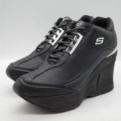 SKECHERS スケッチャーズ ヒール スニーカー 23cm ブラック