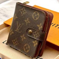 【鑑定済】美品✨ ルイヴィトン モノグラム コンパクトジップ 二つ折り財布