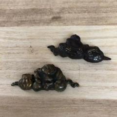 刀 装具 目貫 タバコ入れ飾り 人物 漁師かな?