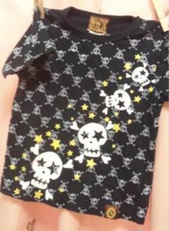 新品　ドクロ　スカル　星　スター　半袖Tシャツ　95 スカル