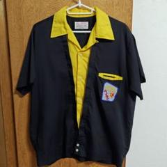 ボーリングシャツ 70s 70年代 Dunbrooke usa製 ブラック