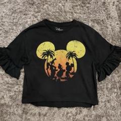 ディズニー サンセット レディース半袖Tシャツ ミッキー グーフィー ドナルド
