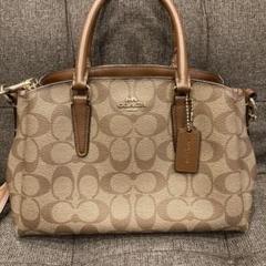 COACH ショルダーバッグ ベージュ キャンバス