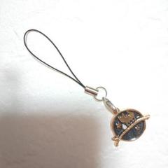 ハンドメイド】携帯ストラップ♪F8(ガラケー用猫のチャームキーホルダーブラック)
