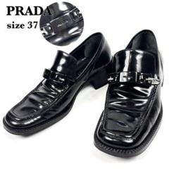 お値下げ可能です❗️PRADA ローファー パンプス PRADA【入手困難】☆ブラッシュドレザー ローファー☆全色