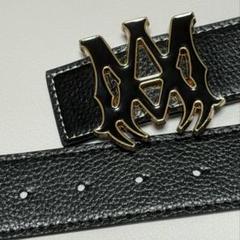AMIRIブラックレザー ベルト110cm AMIRI ブラックレザーベルト - メルカリ