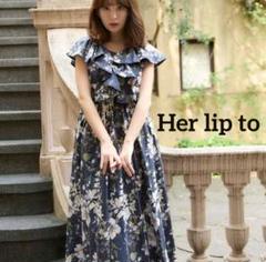ワンピース Herlipto Anemone Ruffled Long Dress 美品Anemone Ruffled Long Dress Herlipto S - メルカリ