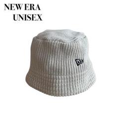 美品✨NEWERA バケットハット バケハ 帽子 アイボリー ニット ニューエラのサムネイル