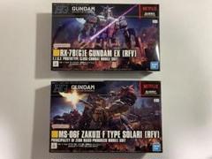 HG 1/144 ガンダムEX、ザクII F型 ソラリ機 (復讐のレクイエム)