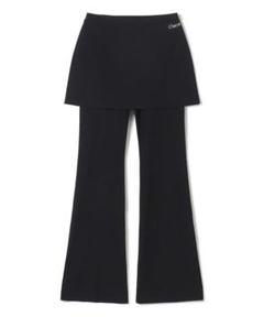 M【未使用】チャコット スパッツ付き プルオンスカート 黒 ＊ バレエ ダンス 新品 タグ付き Chacott チャコット バレエ ストレッチ スカート