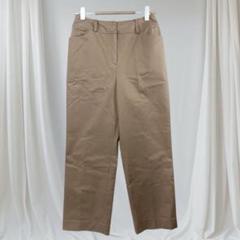 キャラオクルス ベージュ ワイドストレートパンツ 9号 通勤 カジュアル 上品