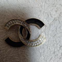 CHANEL CCロゴブローチ ブラック ゴールド非売品　新品未使用