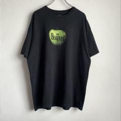 00s Beatles 青リンゴ ロゴデザインプリントTシャツ apple XL
