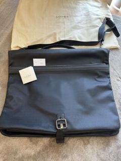 LOEWE ブラック キャンバス ガーメントバッグショッパーウェアカバー