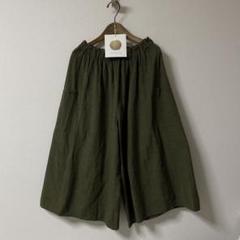 最新作の 美品☆ヤンマ産業 モス ロング丈 キュロット yamma☆会津木綿 パンツ